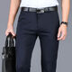 Spring and summer men's western trousers business casual pants four-sided stretch straight casual pants slim pants black Q9901-summer thin style 27 waist circumference two feet