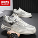 Warrior men's shoes summer versatile mesh shoes men's breathable casual shoes men's L758N white gray 43