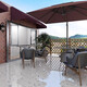 Dengyu Whole Body Bright Light Terrazzo Tiles en céramique 600x1200 Chaîne de vêtements de restauration Bureau de bureau Hôtel Tiles de plancher Q12609 7501500