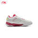 Li Ning (LI-NING) youth badminton shoes 2025 new products close to the ground flying JR competition training children's sports shoes non-slip and comfortable AYTV002-3 standard white/magenta 34 (210mm) 3