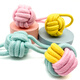 ZanChong Macaron Cotton Rope Teething Dog Toy 4-piece Set Dog Toy Bite-Resistant Teething Ball Pet Puppies Little Self-Happiness