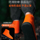 ZULY Japanese Rain Shoe Cover Waterproof Anti-Slip Shoe Cover Wear-resistant Thickened Rain Boots Wear-resistant Latex Rain Shoes Must-have for rainy days [Shanye Orange] 1 pair of waterproof storage bags L (suitable for 38-40)