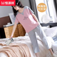 
Hengyuanxiang women's pajamas summer short-sleeved cropped pants for women can wear one-piece, thin pure cotton home clothing set with chest pad, seven-pointer:-684 purple stand M 75-95Jin [Jin equals 0.5 kg]