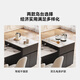 Fengzhiyi slate island table integrated with dining table 2025 new retractable home light luxury high-end Internet celebrity center table CT29 retractable island table (including cabinet) - single dining table 1.8m (track socket + double hole tea stove + induction cooker)