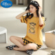 Disney Summer Damen-Kurzärärte-Baumwollkolben-Pyjamas Set Summer Cotton Corea Style Home-Kleidung kann außerhalb von Cartoons getragen werden. Kostenloser Y9853 Match M (Empfohlen 75-95jin [Jin ist gleich 0,5 kg])