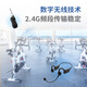 Crystal microphone GWP91 head-mounted fitness coach wireless microphone spinning dance sports anti-sweat headset group class live broadcast microphone square dance pickup GWP91 anti-sweat and anti-shedding pure wireless without restraint