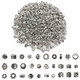 OSRO ancient silver spacer beads mixed style 30 pcs homemade bracelet necklace jewelry accessories diy beaded spacer spacers loose beads random mixed style about 30 pcs/pack