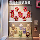 KAMAN Blind Box Storage Display Rack Strawberry Bear Figure Storage Box Transparent Dustproof Bubble Mart Doll Ornament Display Cabinet Custard 4th Floor 3rd Level 1
