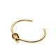 Chi Xing's epilogue celi style ins simple temperament cool style internet celebrity pure copper plated 18K gold knotted bracelet for women