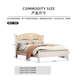 Wooden MJXHX6109 solid wood simple children's single bed 2132*1429*1115