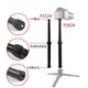 Tripod Central Well Extension Rod Verlängerung Stange Handheld Selfie Stick Follow-up Artefakt Mobile Stabilisator Live-Broadcast-Bracket Voller Öffnen von 1 Meter 5 Mobiltelefon Micro Single Gopro Geeignet (Aluminiumlegierung)