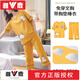 雅鹿自带胸垫纯棉睡衣女夏季套装2025新款可外穿家居服短袖七分裤凉感 品牌【短袖七分裤】简约紫 D684# 3XL 建议【135-160斤】