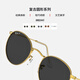Rayban Rayban Rayban Sonnenbrille Sonnenbrille Metall Runde Gläser Retro polarisierte Männer und Frauen 0RB3447 Anpassbar 9277b1 Schildhäute Rahmen dunkelgraues Objektiv 53mm