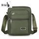 Kangaroo (Kangaroo) Sac à épaule décontractée pour hommes Sac à bandoulière Small Sac à dos pour hommes décontractés Sac à bandoulière Toile Portable Business Trend [Square-Pull Basic Style] + [YZ3519 Black]