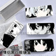 RAFT CORE BRASSE BOX 2D Animation Paar Gesicht Blockierende Ins japanische Cartoon Schwarz-Weiß-Briefpapierstudenten Anti-Fall-Lagerlager Männer und Frauen schwarz 1*1*1 cm [Gläser Box] Paar Gesichtsblocking Z11762