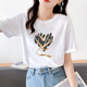 NOSSKISS奢侈高档品牌短袖棉t恤女2025夏季新款时尚宽松显瘦气质百搭上衣 灰蓝色724 S
