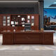 Concubine 2025 Nouveau boss de luxe Boss Office Bureau Chaise Chaise de bureau simple Modern Leader Office Manager Branche Tableau 826 # Modèle suprême 1,6m Table + Double Cabinet auxiliaire