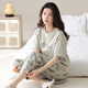Pijama modal para mujeres en verano algodón puro pantalones de manga corta algodón delgada de verano para mujeres traje de ropa para mujeres primavera y otoño YZT9713 Pantalones de manga corta M 80-100Jin [Jin equivale a 0.5 kg]