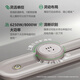 Schneider Track Socket Modelo insignia de segunda generación montado en la superficie sin complemento y desconectación de la serie Shanyi se pueden mover sin golpear el enchufe de pared Yayi Versión 50cm+3 cinco hoyos [Moon Shadow White]