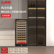 Curtis 25 new seamless fully embedded compressor red wine cabinet constant temperature wine cabinet embedded hidden wine tea refrigerator home special ultra-thin wine cabinet 1.25 meters high fully embedded one air-cooled red wine tea 1250 high