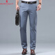 Montagut Business Pantals décontracté pour hommes 2025 Été mince pantalon de coton haut de gamme en coton haut de gamme 9928-1 kaki 29