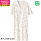 
Modal kimono nightgown for women summer pure cotton short-sleeved bathrobe Japanese thin Yugui dog pajamas Japanese mid-length nightgown summer 653 L (recommended 110-135 Jin [Jin equals 0.5 kg])
