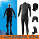 3.5MM Korean split warm wetsuit for men, one-piece sun protection female snorkeling and surfing swimsuit for women, full set of diving and surfing 3.5 color matching black one-piece warm and thickened wetsuit 3XL 160-180Jin Jin is equal to 0.5kg wear
