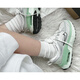 Nike (Nike) Maxbliss Mint Suele Sole Confort Comfort Shops Running Shops para mujeres DH-Factura oficial auténtica de color verde claro/gris FB7170-111 35.5
