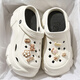 G.Duckkids kleine gelbe Enten Mädchen Kinderhöhlenschuhe im Sommer tragen Kinder Baotou Beach Pantoffeln im Sommer Big Children's Cool Love Coal Ball Khaki 35 -36 [Standardcode]