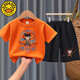 G.Duck Kids Little Yellow Yellow Duck Lummer's Commit's Pure Cotton New Style Мужчины и женские детские малышки Nezha с короткими рукавами.