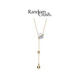 Chi Xing RandomCrush Star Shift 14K Gold Water Drop Pendant Water Necklace Adjustable Design Necklace 14K Gold Natural Crystal (Spot 48h Delivery) Live Mouth 46cm