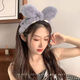 Tang Funi's special cute rabbit ears headband for face wash, women's summer day mask, makeup remover headband, new white bow headband