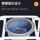 AUFU佛山东方坐便椅老人孕妇残疾人便携家用折叠厕所防滑马桶 FS693(带轮，带脚踏)