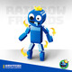 
Rainbow friends building blocks assembled rainbow friends boy monster play 757 green 376 particles