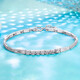 Pavilion platinum bracelet for women Pt950 platinum bracelet diamond effect jewelry jewelry birthday gift Valentine's Day girlfriend about 4.55-4.75 grams long about 15.5+1.5c