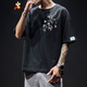 NOUVEAU T-shirt à manches courtes de style chinois de Scarecrow pour hommes 2025 T-shirt décontracté mince d'été pour les garçons Top White T3524 L
