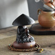 Chinese style little monk purple clay ornaments Zen living room office tea table desktop creative tea pet little novice decorations high-end enlightened little monk (sitting) + 1 string of Buddhist beads