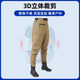 Zailu waist-length waders, nylon lure equipment, sea wading pants, lower body, stream fishing one-piece waterproof clothing, fishing suit, basic PVC model, green wear-resistant basic model, 40 36 according to normal shoe size