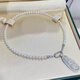 DRJEFUN new pea chalcedony freshwater pearl pendant women's niche design light luxury clavicle chain personalized necklace chain personalized necklace