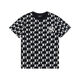 
MLB trendy couple diamond presbyterian T-shirt casual short-sleeved summer half-sleeved top DT-9923 khaki S