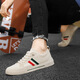Changxiang Huili men's shoes for summer breathable thin mesh shoes for men's summer canvas casual board shoes for one foot, non-slip soft sole shoes for men beige 42