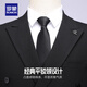 ROMON Men's Suit Suit 2025 Spring New Business Casual Professional Suit Western and Middle Youth Suit Black M (170)