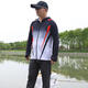 Outdoor fishing sun protection suit summer thin plaid ice silk breathable quick-drying anti-UV custom fishing suit 002 white top XL suitable for 130-150Jin Jin equals 0.5 kg