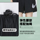 Nike (NIKE) women's summer sports suit, running and fitness training suit, trendy and fashionable breathable woven and quick-drying casual clothes, hooded short jacket jacket + shorts/two-piece set XL