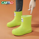 CARTELO rain boots for women in summer kitchen work rubber shoes lightweight outside waterproof and anti-slip soft bottom water shoes high tube rain boots black (upgrade model) 41 [40-41 same size]