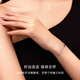 CRD Ke Laidi spot sparkling pt950 platinum gourd bracelet double-sided wearable auspicious gift for girlfriend 5.20g