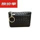 Baodai Tricoted Match Simple Women's Mini Coin Wallet Mother Grocery Shopping Portable Key Sac Small Card Sac Black Black
