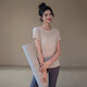 Top de ropa de yoga ACKDCS para mujeres huecas de espalda delgada deportes transpirable camiseta de manga corta profesional pilates fitness ropa verano