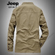 Jeep Spirit Suit's Men's Spring Casual Veste Cotton Pure Veste de costume en vrac pour hommes Mid-Longle Top 2022 Nouveau Military Green XL