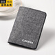 
GIOIO Japan imported quality canvas mini short wallet men's driver's license card bag integrated with small and simple student dark blue